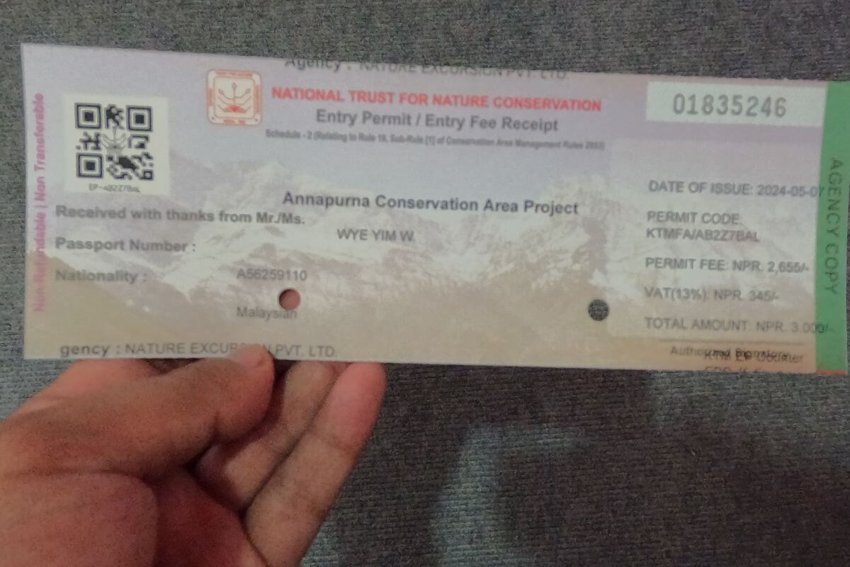 Nar Phu Valley Trek Permit and its fee