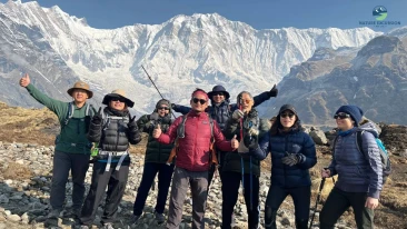 Our group at top