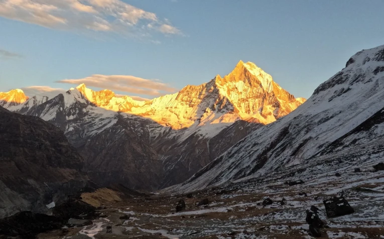sunrise over Machhapuchhare