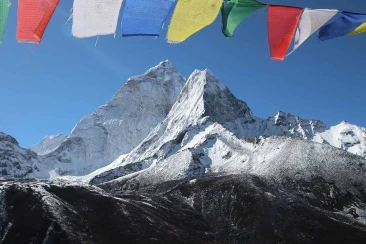 beautiful view of mount amadablam