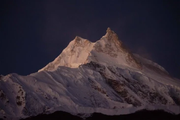Early morning view of Manaslu