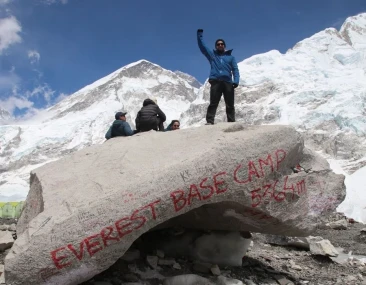 Trekkers at EBC