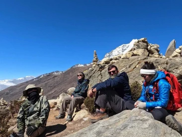 exploring dingboche