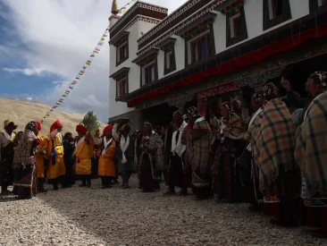 festival celebration at lo manthang