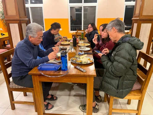 Group Dinner at Jhinu