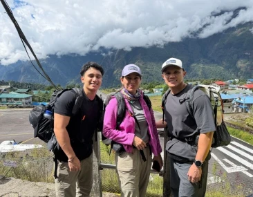 Trekkes at Lukla airport