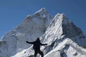 Our client on the way to ama dablam