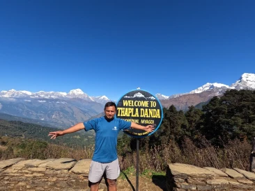 Our owner infront of dhaulagiri