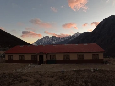 Sun set at renjo la pass