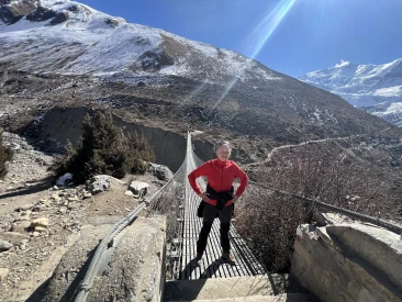 Suspension Bridge at Leader