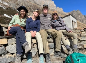 Trekkers happy faces