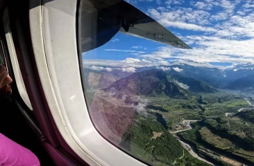 view from flight