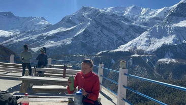 viewpoint in the traditional village of Ghyaru