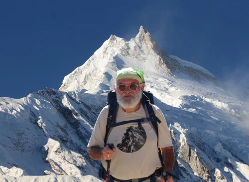 Picture with Mount Manaslu from Samagoan Village.