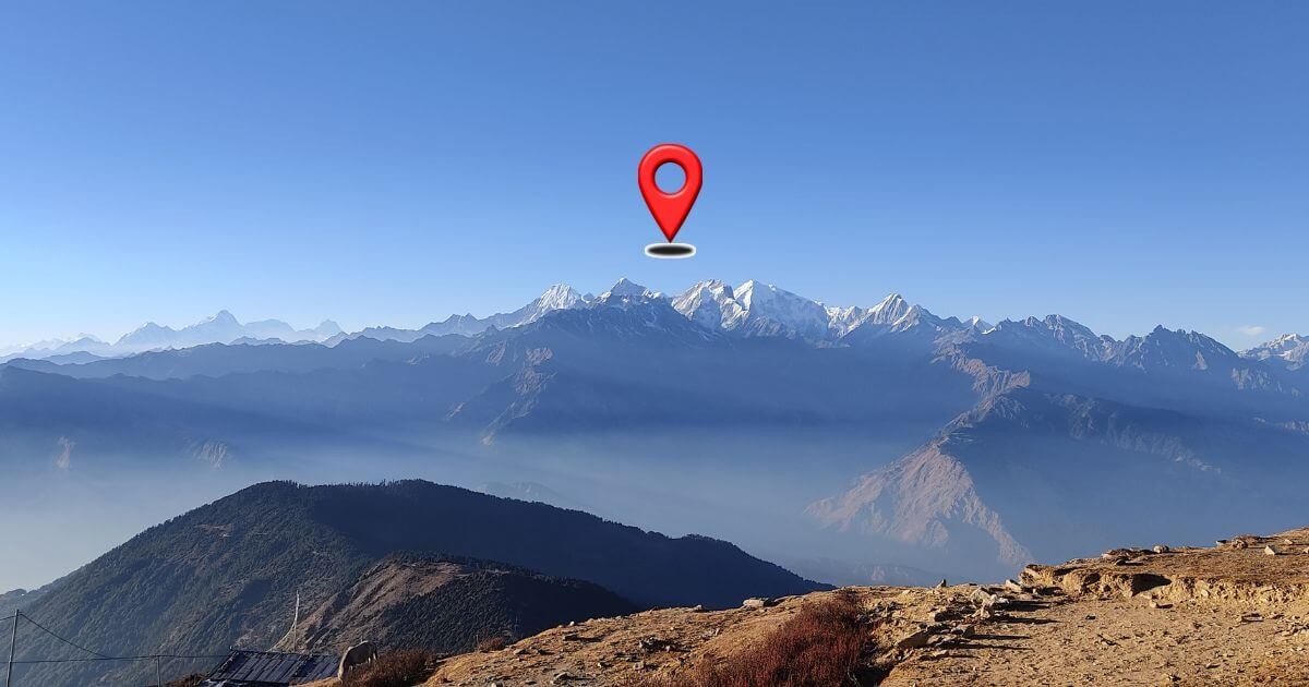Gosaikunda Trek Map with Altitude & Distance Markers | Nature Excursion